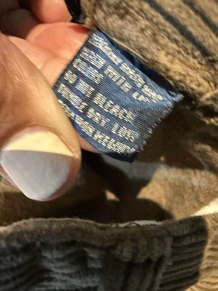 VTG Polo Ralph Lauren Corduroy Cords Pants Black Made In USA Size 35 X 32 - Image 4 of 4