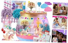 Unicorn Terrarium Crafts Kit for Kids: LED Night Light-Up DIY Toys with Remote