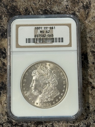 1881 Carson City Morgan Silver Dollar..NGC MS62 HIGH GRADE Vintage Slab KEY DATE