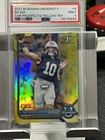 2021 Bowman University Bo Nix CHR . Prospects - Yellow Ref. PSA Mint 9 - /75
