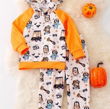 Kids Halloween Hoodie and Pants Set Bluey jogger set size 2T New boys or girls