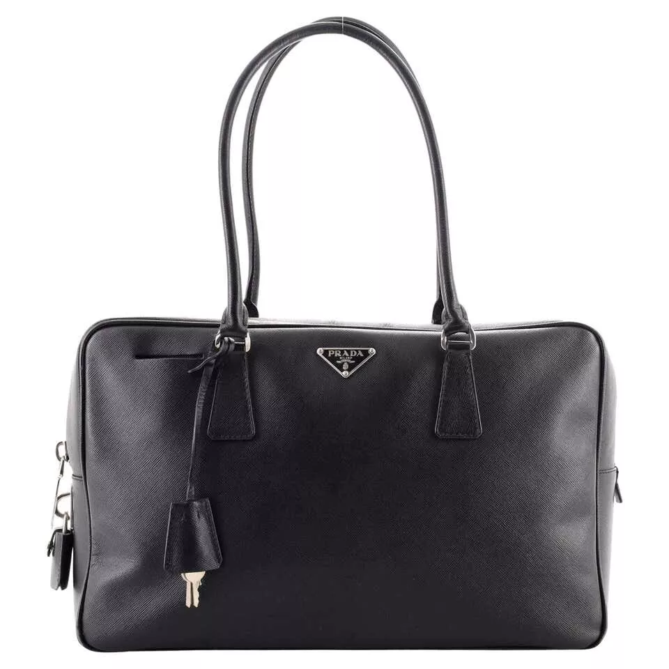 Prada Lux Medium Saffiano Leather Tote Bag