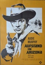 APACHE RIFLES German A1 movie poster AUDIE MURPHY WESTERN 1964