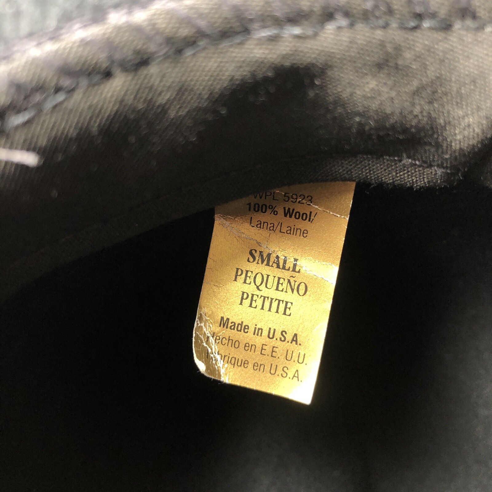 Pendleton Fedora Wool Hat size small black Mens 1… - image 6