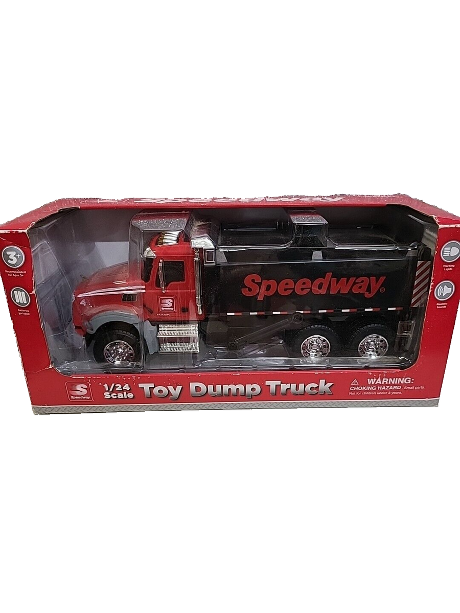 Speedway Mack Granite Dump Truck w/ Lights Sound- 1:24 scale by First Gear