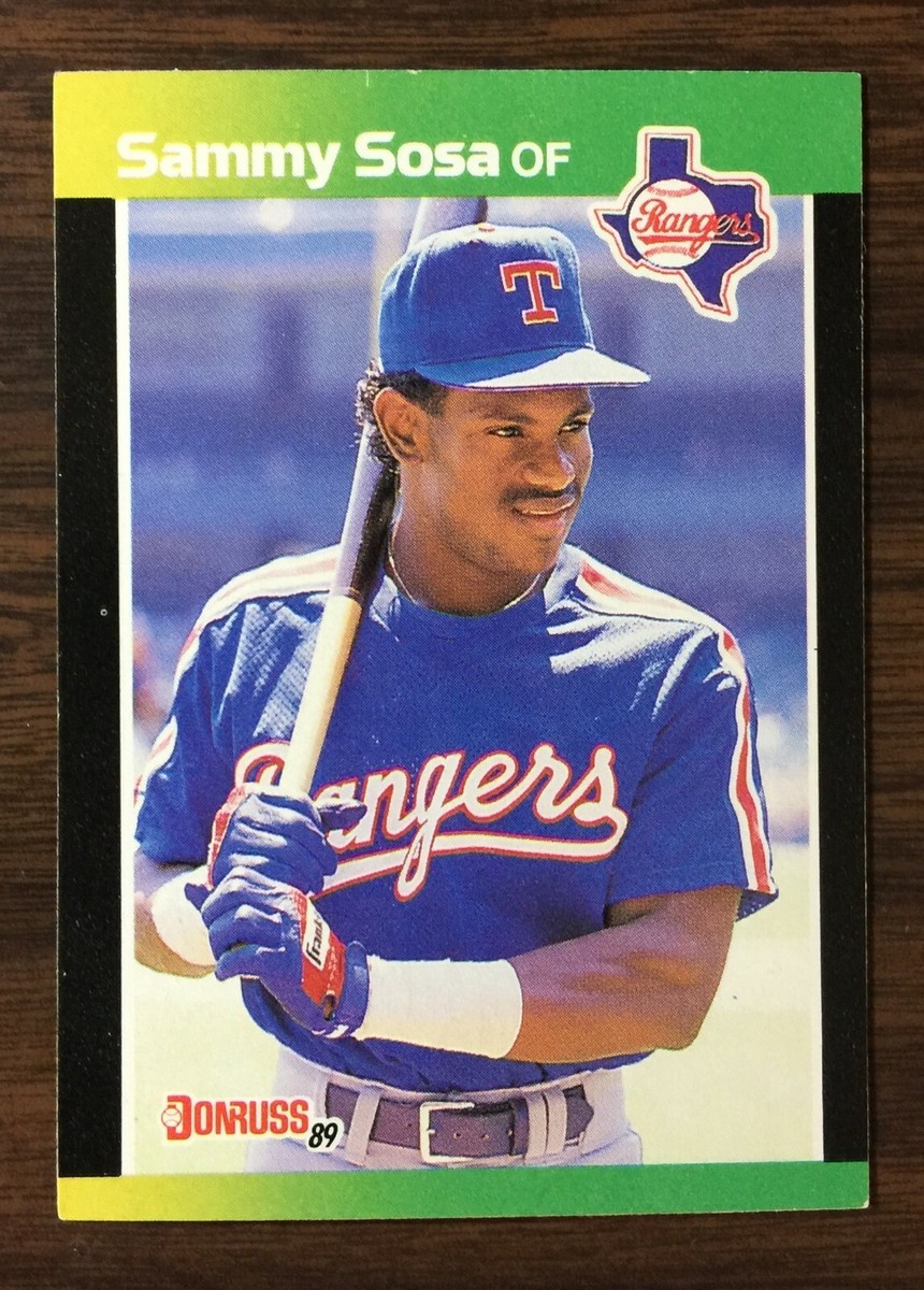 1989 DONRUSS Baseball Card #324 SAMMY SOSA RC Texas Rangers