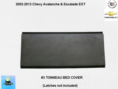 25803530 02 to 13 Avalanche, Escalade EXT Rear #3 3 Hard Tonneau