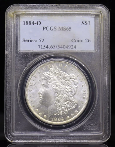 1884-O Morgan Dollar PCGS MS65