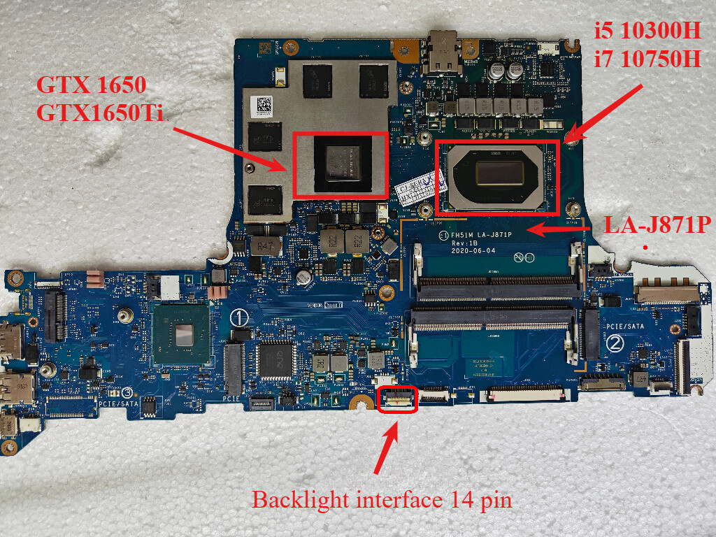 For Acer Nitro 5 AN515 AN517-52 AN515-55 N20C1 Laptop Motherboard