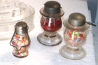 6 Glass/Tin Antique Candy Containers Lg Olympia Ship USA Avor .75 & 1 Oz — photo 4