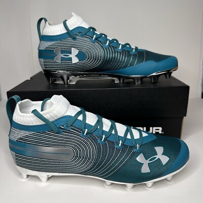 Size 11 Under Armour UA Spotlight MC Football Cleats 3021418-303 Turquoise