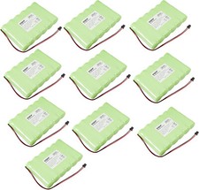 10x HQRP Batteries for DSC IMPASSA SCW9057 Self-Contained Security System Panel