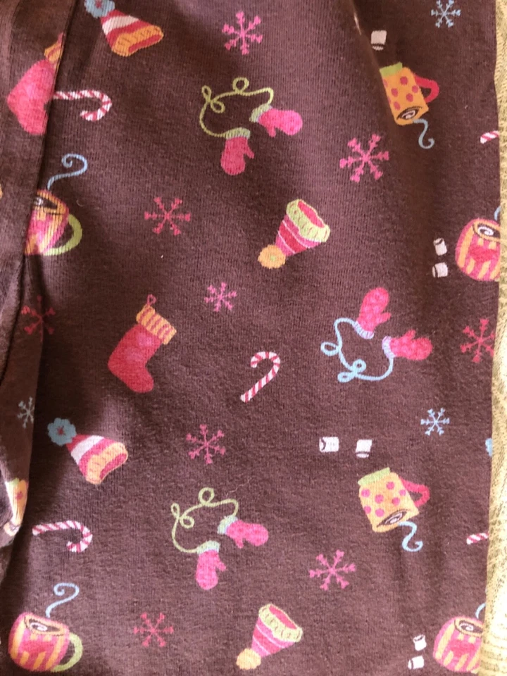 Gymboree рождественские леггинсы девочки размер 8 хлопок пижама брюки по внутреннему шву 22» - Изображение 4 из 4