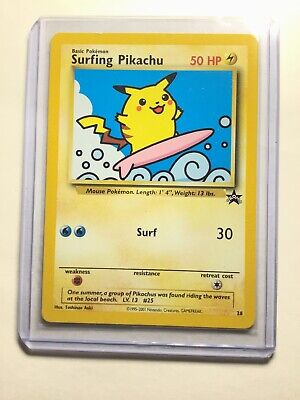 Mint Surfing Pikachu Promo 28 Pokemon Card 1999/2000 Rare Card