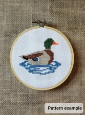 Counted Cross Stitch Mallard Duck Pattern