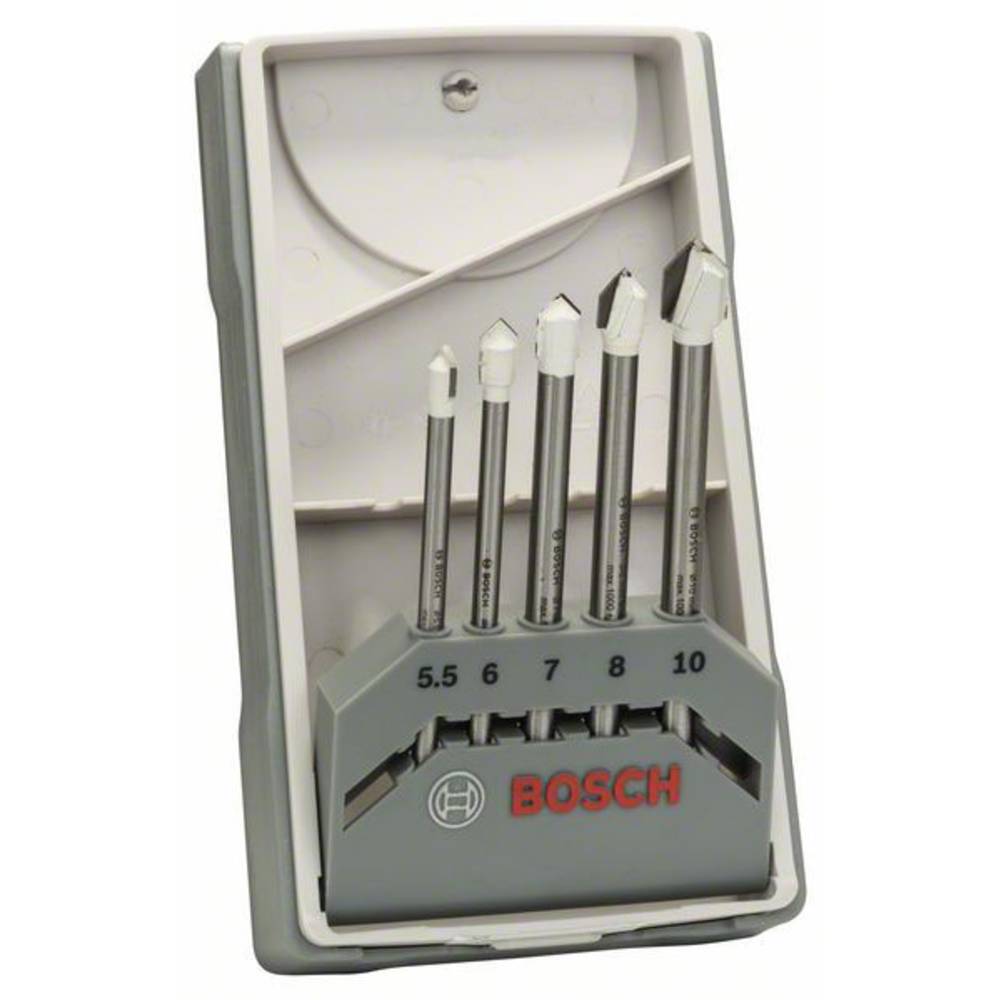 Эксперт по аксессуарам Bosch для керамики 2608587170 Glas- und Fliesenbohrer 5teilig