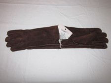 Vintage Ladies Size M - Driving Gloves - cowhide seude leather - Brand New