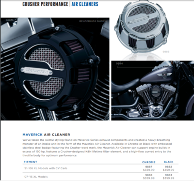 Harley-Davidson クリアキンクラッシャー スリップオンマフラー