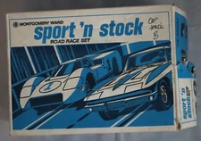 Eldon Montgomery Ward Sport 'n Stock Road Race Set 1967 (30 pcs. tracks only)