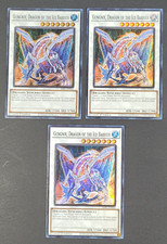 Yugioh TCG - 3x Gungnir Dragon of the Ice Barrier - SDFC-EN044 NM 1st Super Rare