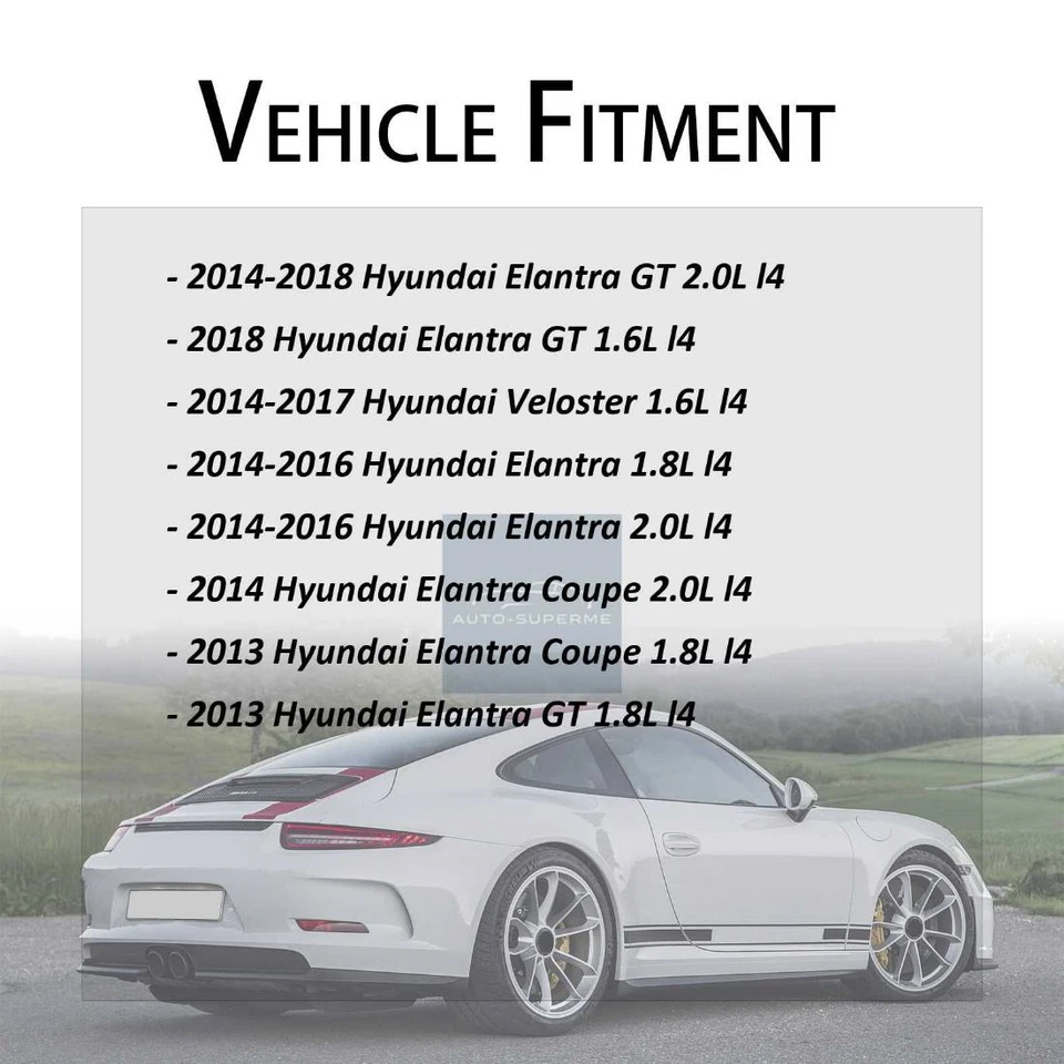 Front Set Brake Hose Line 2x For Hyundai Elantra GT 2.0L 2014-2018 - Image 2 of 4