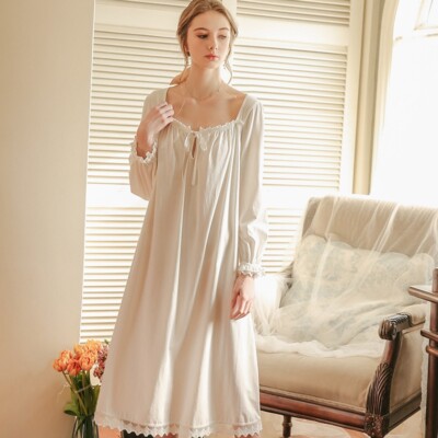 Lady Girl Princess Nightdress Nightgown Sleepwear Lace Ruffle