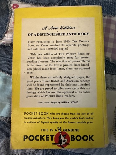The Pocket Book of Verse & Sonnets From The Portuguese Paperbacks 1950 Browning - Picture 3 of 16