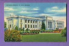 JEFFERSON MEMORIAL, ST. LOUIS, MISSOURI VINTAGE PC. USED 1245
