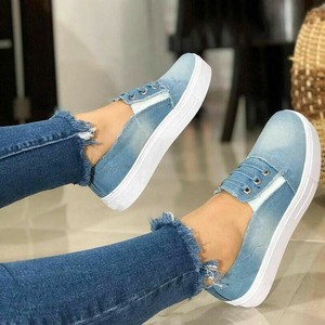 women's denim loafers