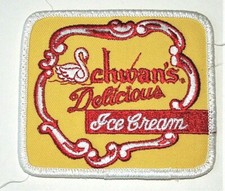 Rare Schwan's Ice Cream Dairy Swan logo Uniform Patch 1960s NOS New