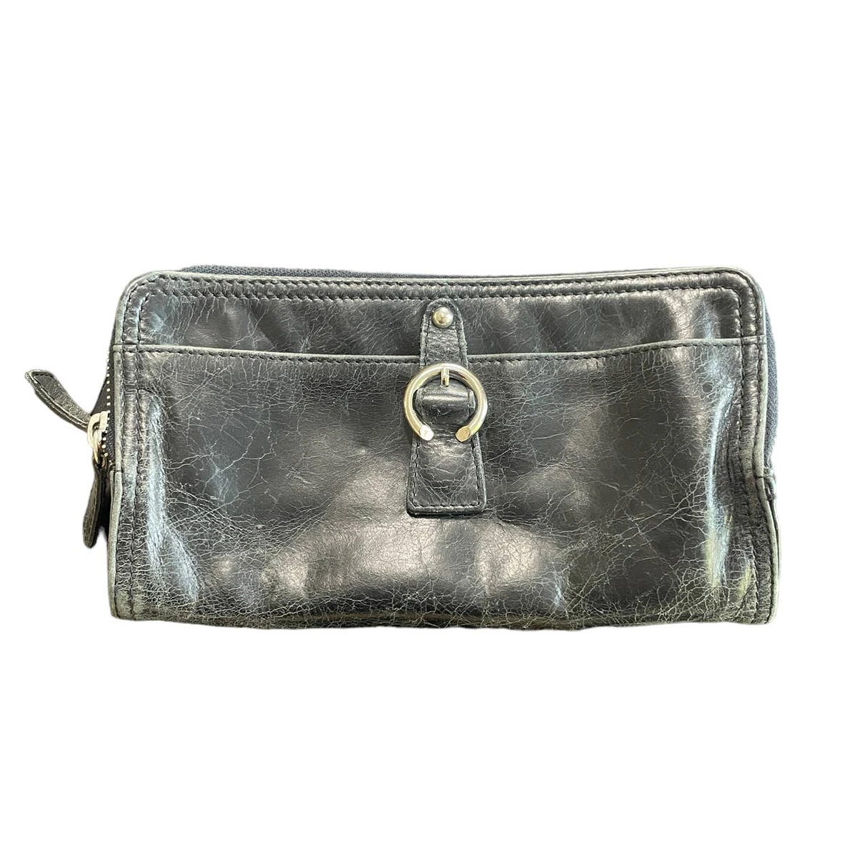 TANO Black Chicklit Leather Wallet Clutch eBay