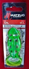 MATZUO AMERICA FROG FISHING LURE ~ 5/8" SURFACE FROG ~ "NEW IN PACKAGE" ~ G