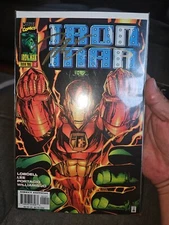 MARVEL COMICS IRON MAN #1  VARIANT COVER 1996 W/ JIM LEE AUTO W/COA VF/NM