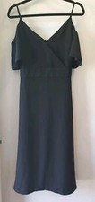 Ann Taylor Dress A-Line Long Sleeveless Black Size 8