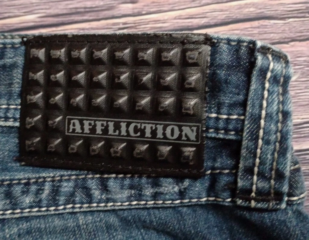 Black affliction store jeans
