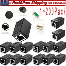 RJ45 Inline Coupler Cat6/Cat5e Ethernet Network Cable Extender Connector Lot
