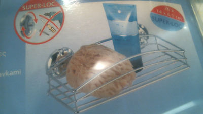 Wenko Super Loc Wall Mounted Bath Storage Rack, 16768100, FREE SHIPPING 