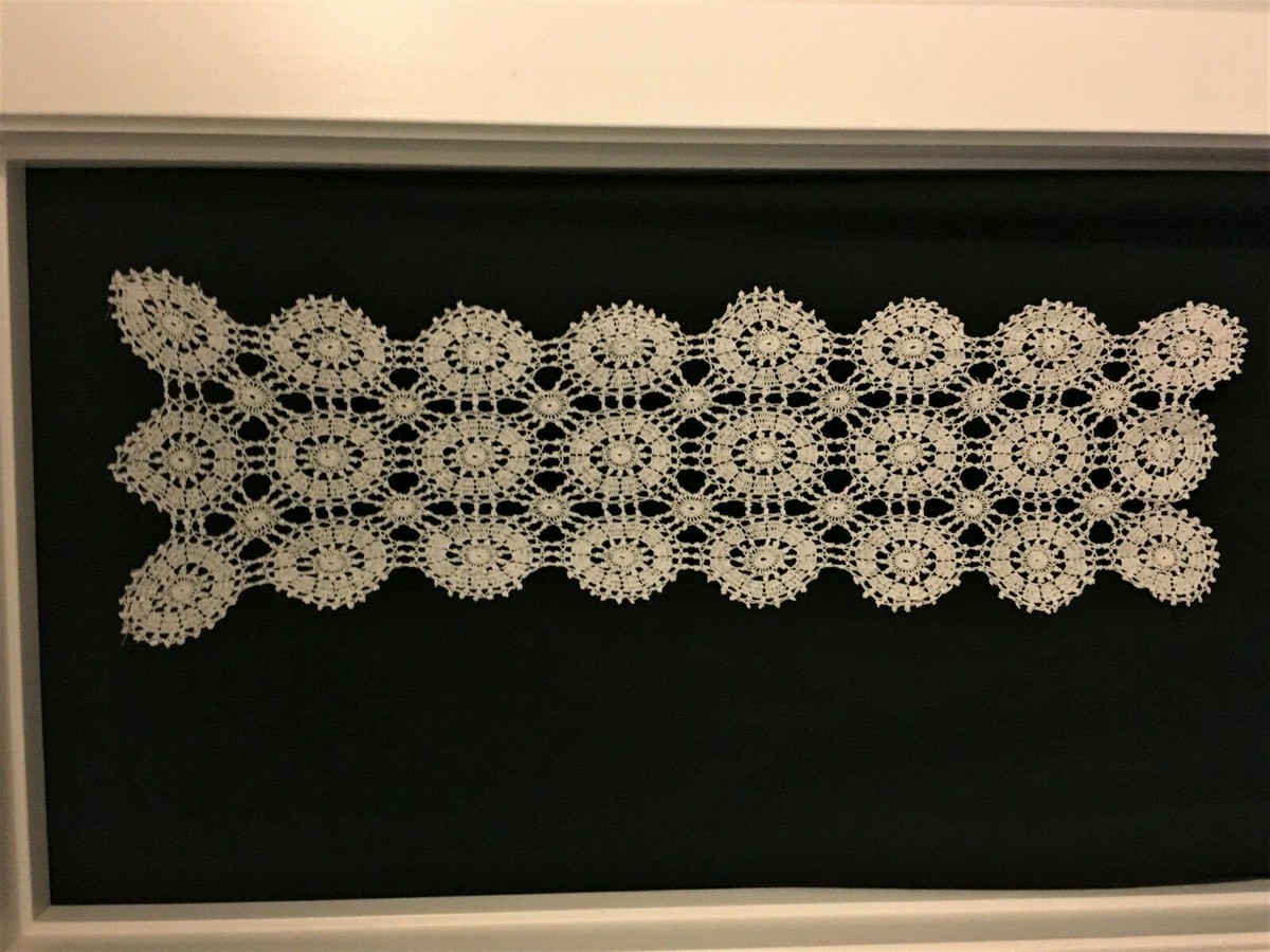 Vintage Ivory Hand-crocheted Doily 38