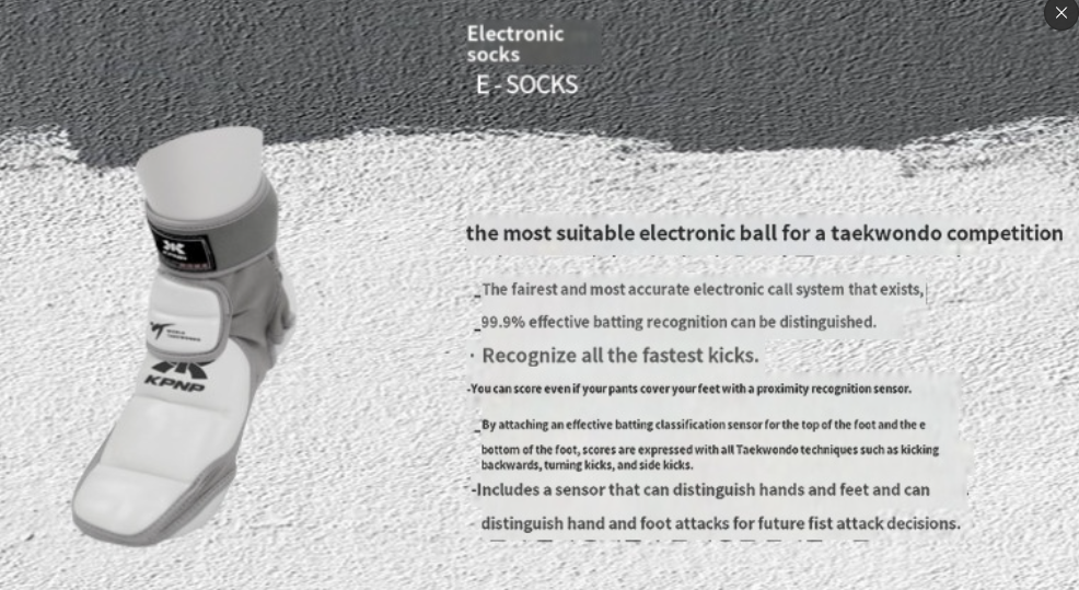 KPNP Taekwondo electronic socks (electronic footlight sensor) eBay