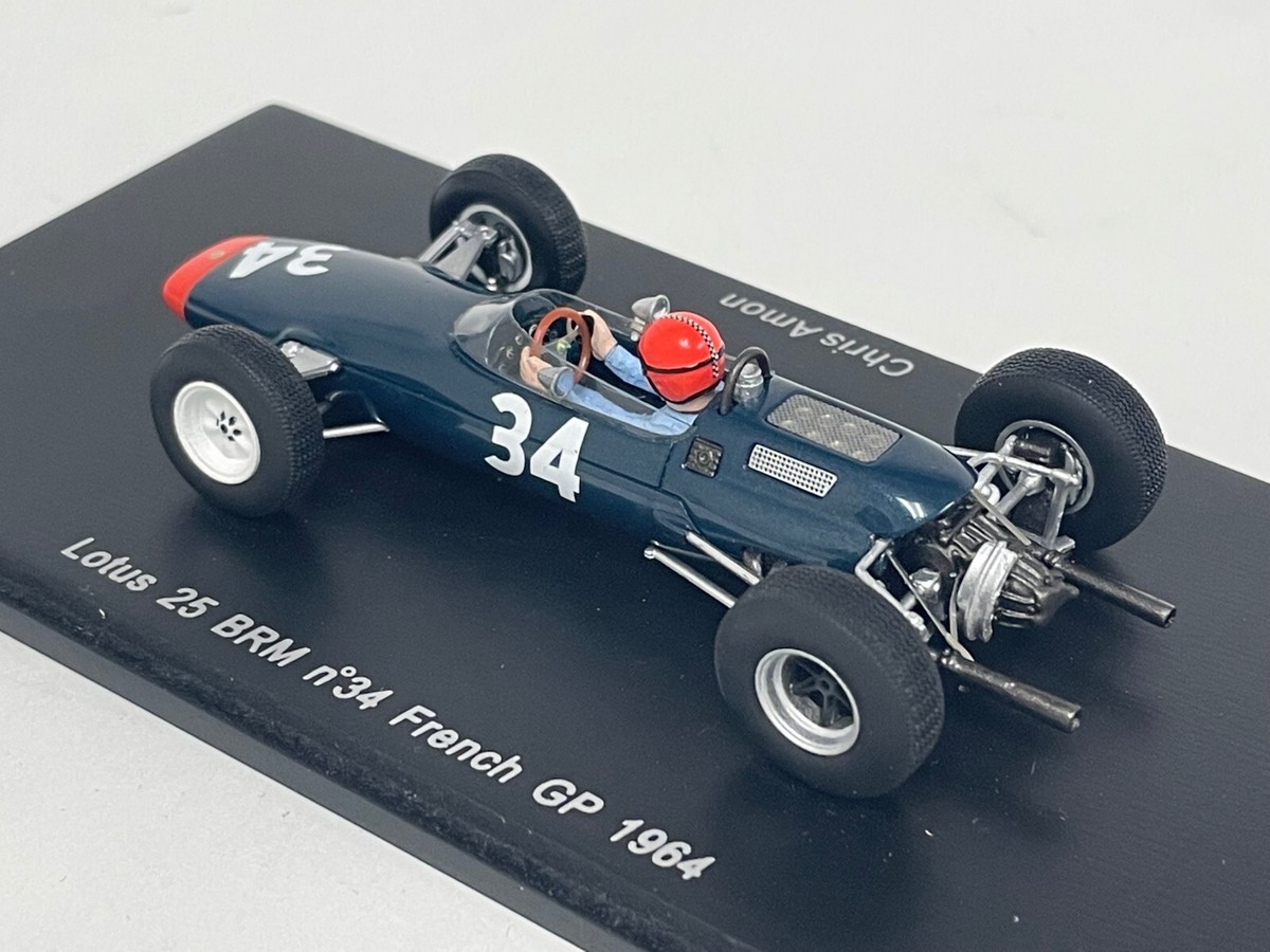 1/43 Spark F1 Lotus 25 BRM #34 1964 French G.P. C.Amon S1613 TN226