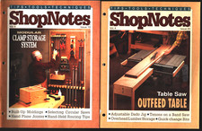 1995 VOL. 4 SHOPNOTES MAGAZINE LOT 6 -TOOL CABINET-SABRE SAW TABLE-WORKBENCH