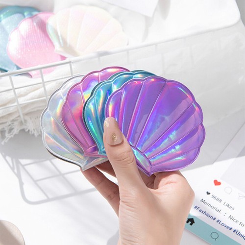Compact Folding Mirror Makeup Double Sided Round Metal Shell 2X Magnifying - Picture 4 of 19