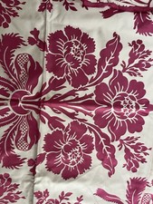 LAURA ASHLEY TATTON CERISE LINEN MIX X 2 PIECES 