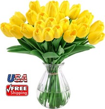 20pcs Artificial Lifelike Tulip Flowers Bouquet for Wedding Party Home Decor USA