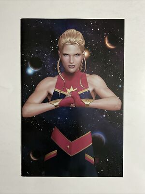 Captain Marvel #1 (2024) 9.4 NM Marvel 2023 2nd Print Christopher Virgin Variant