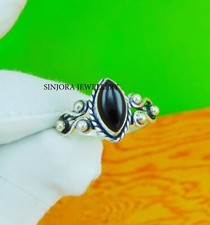 Black Onyx Gemstone 925 sterling silver handmade Gift ring US size 5 to 13