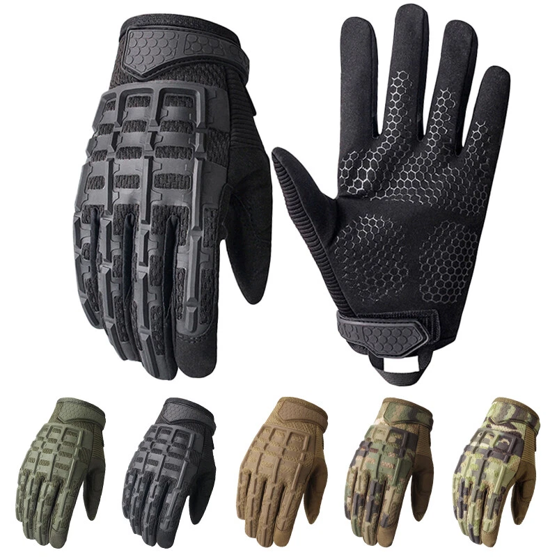 Tactical Protective Gloves TPU Impact Protection Armored Motor Duty Work Airsoft