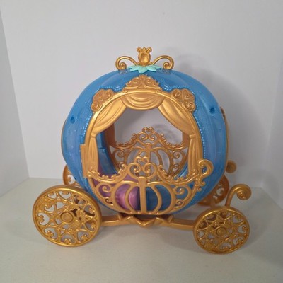 Disney Princess Cinderella Carriage Toy Mattel 2023 Coach Blue Gold