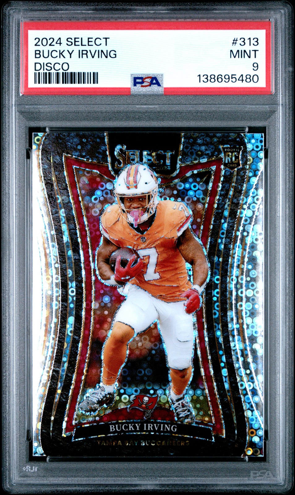 2024 Panini Select #313 Bucky Irving Disco PSA 9