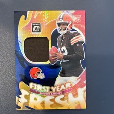 Panini Donruss Optic Shedeur Sanders #FYFBH-SSS Rookie Prizm Browns